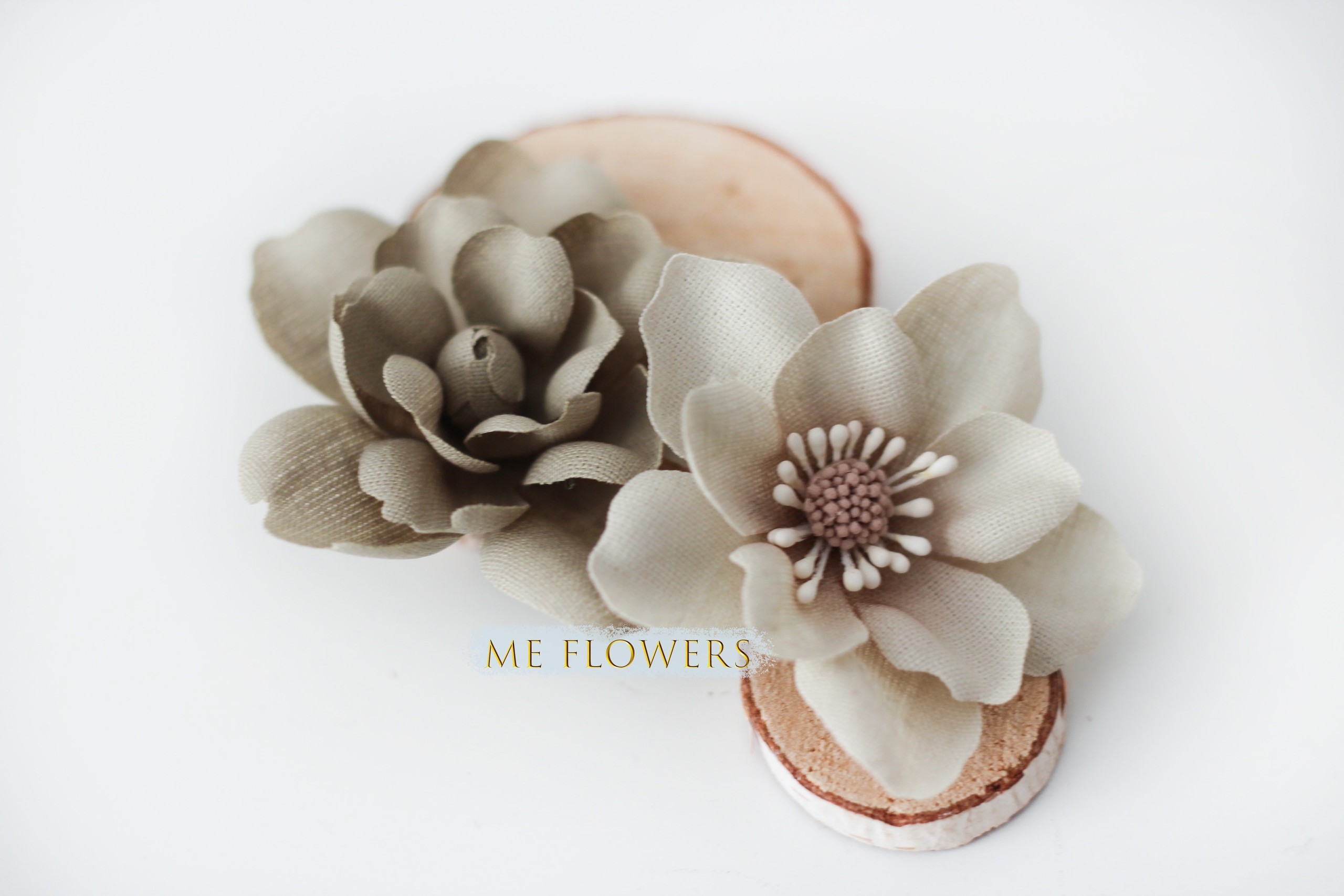 Набор цветов из ткани "Шёпот леса" от ME_Flowers, арт.MF-SHL — изображение 6